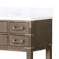 Lexora Home Norwalk 48" Single Bathroom Vanity in Grey Oak with White Carrara Marble Top  and Rectangle Sink, , large
