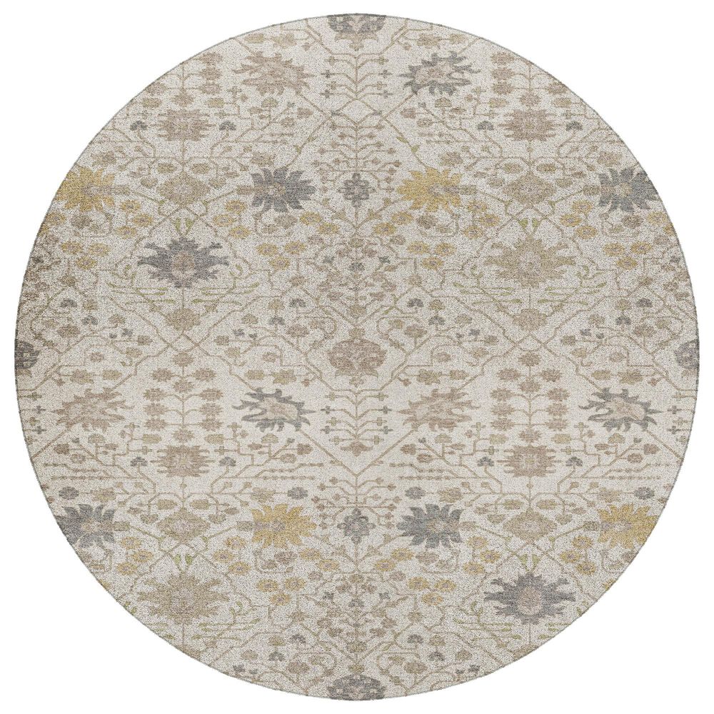 Dalyn Rug Company Tabrook TB12 Ivory 8" Round Area Rug, , large