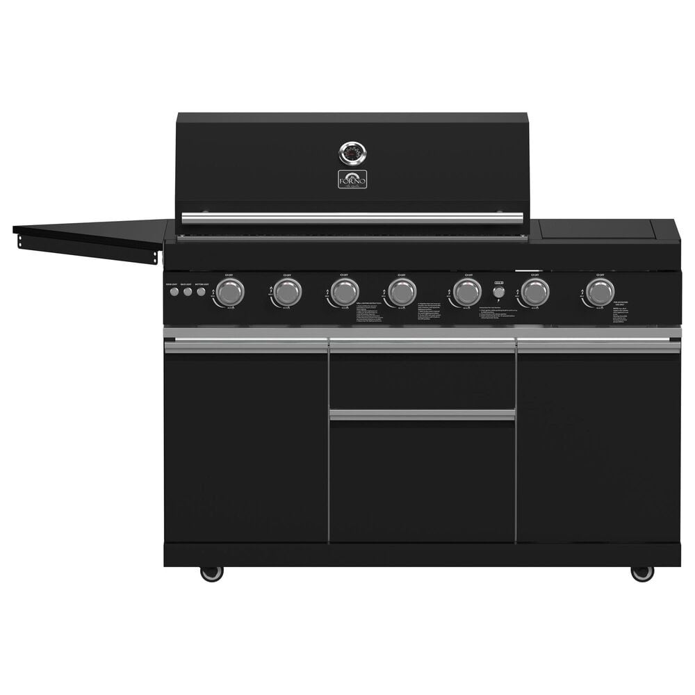 Forno All'Aperto 3-Piece Outdoor Kitchen Grill Set with Bar and Beverage Center in Black, , large