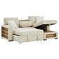 Modern Market Stationary Right Facing Sofa Bed with Bluetooth Speaker in Ivory, , large