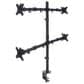 Manhattan Universal Four Monitor Mount with Double-Link Swing Arms in Black, , large