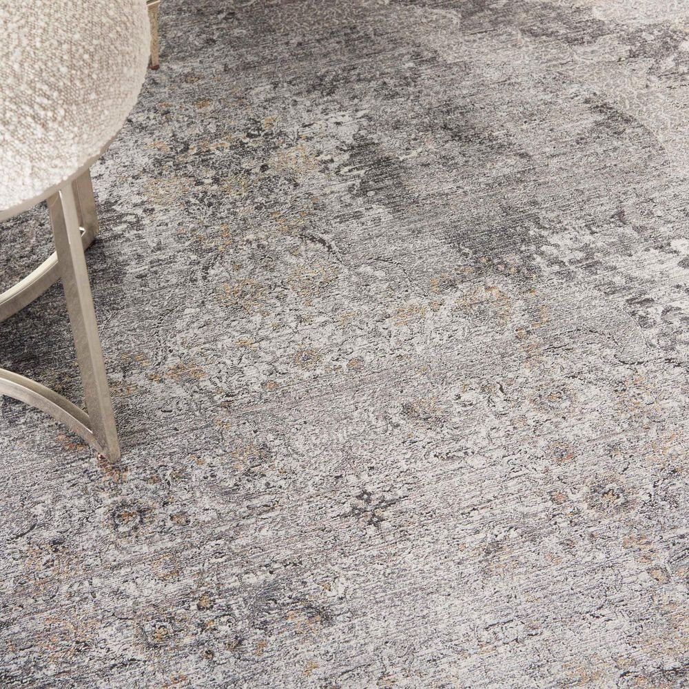 Nourison Starry Nights STN05 9&#39; x 12&#39; Charcoal and Cream Area Rug, , large