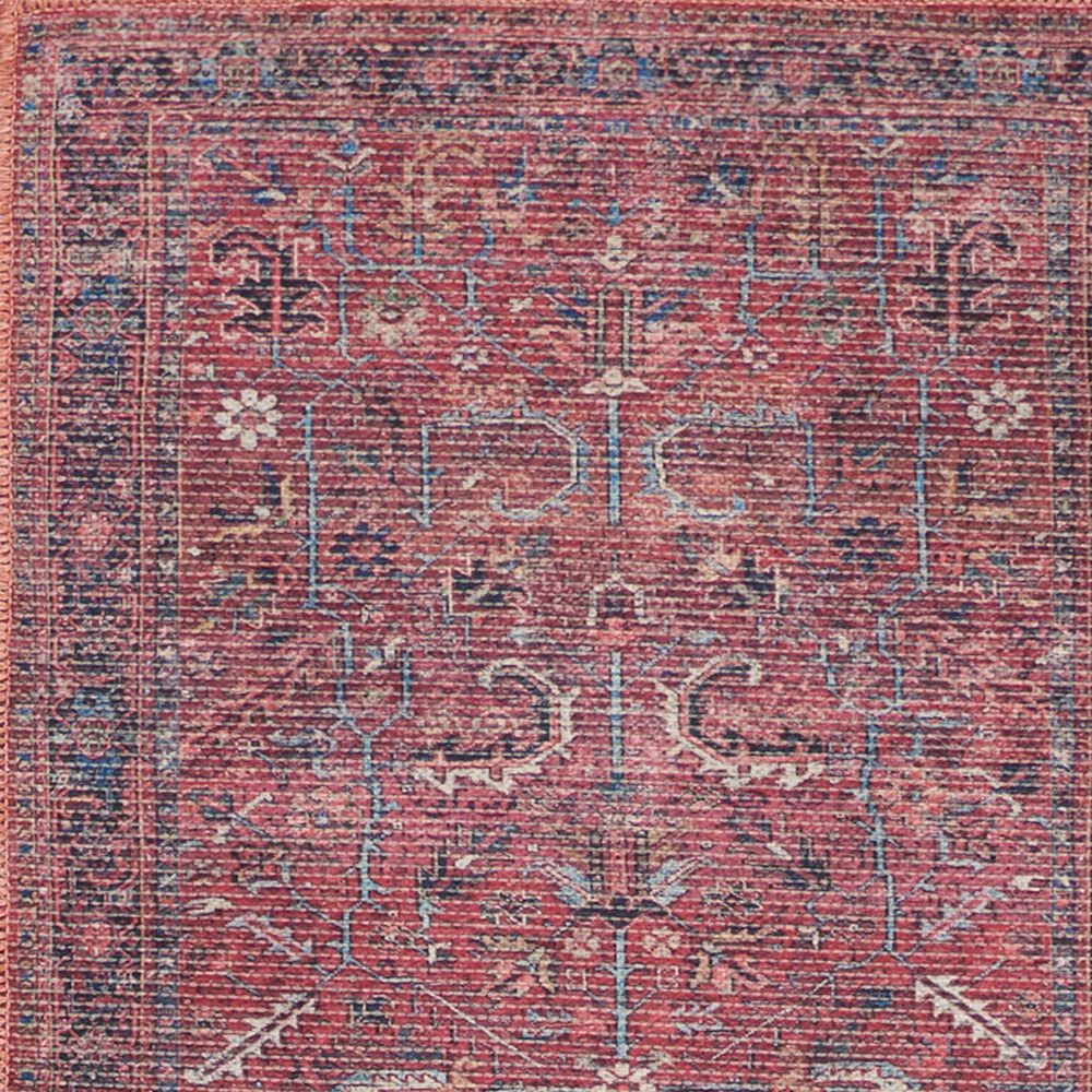57 Grand by Nicole Curtis Series 1 Brick Red, Navy and Ivory 2&#39; x 6&#39; Runner, , large