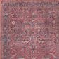 57 Grand by Nicole Curtis Series 1 Brick Red, Navy and Ivory 2" x 6" Runner, , large