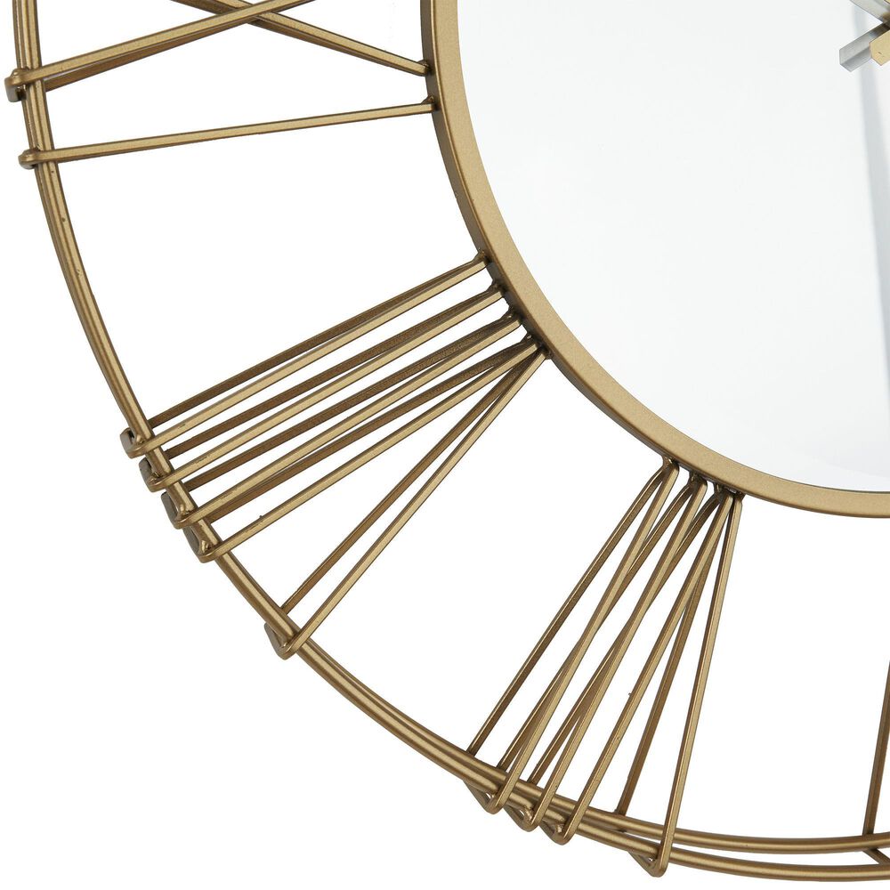 Maple and Jade 30&quot; Wall Clock in Gold, , large