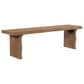 Hearth and Haven 63" Dining Bench with Wavy Legs in Pine, , large