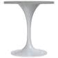 Leisuremod Verve 27" Round Dining Table with Resin Top in White - Table Only, , large