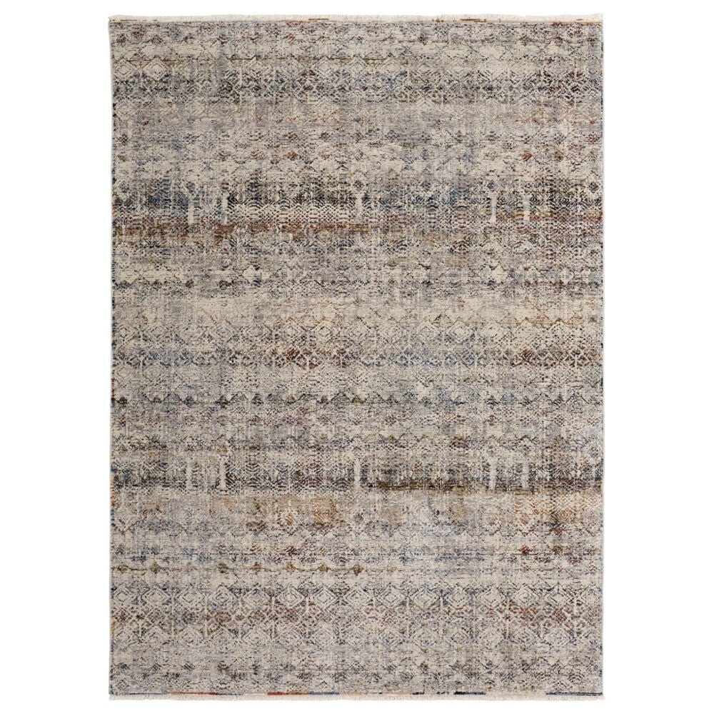 Feizy Kaia 7"10" x 9"6" Gray Area Rug, , large