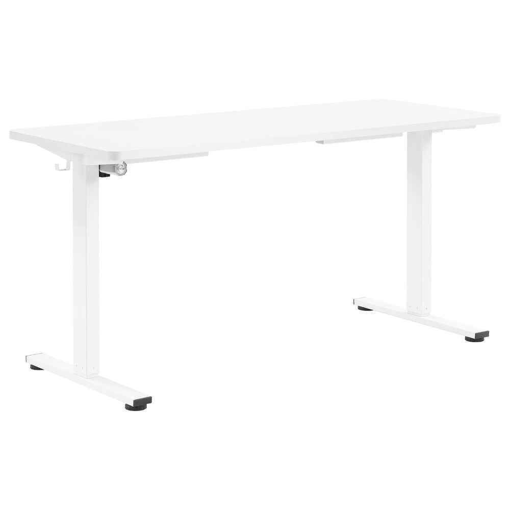 OSP Home Primo 60&quot; Electric Sit and Stand Desk in White, , large