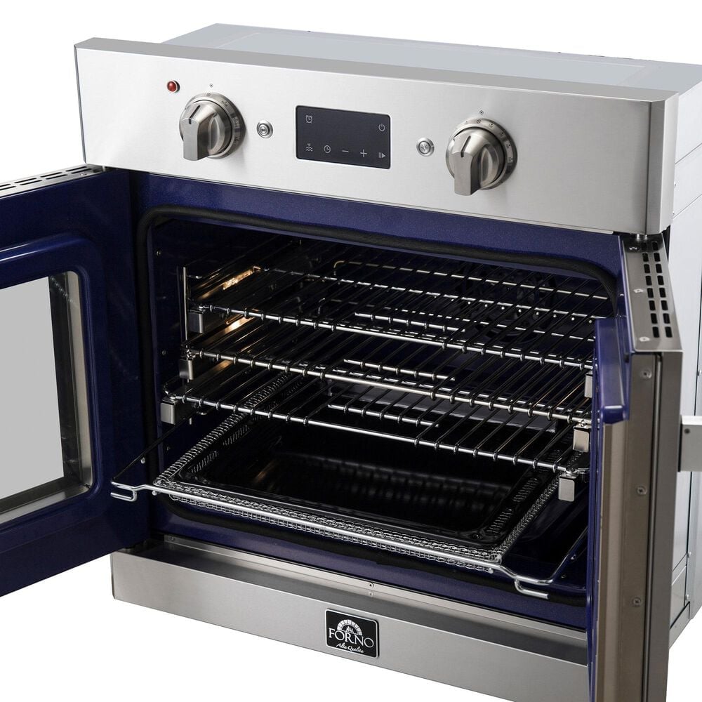Forno Gallico 30" Single Electric Wall Oven with French Door in Stainless Steel, , large