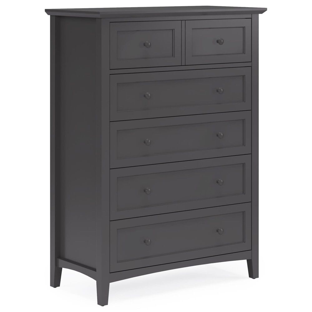 Urban Home Grace 5-Drawer Chest in Raven Black, , large