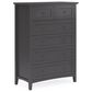 Urban Home Grace 5-Drawer Chest in Raven Black, , large