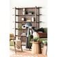 Classic Home Redford 81" Tall Bookcase in Bark Brown, , large