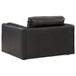 Ashley Amiata Oversized Leather Chair in Onyx, , large