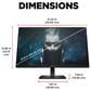 HP Omen 24" FHD 165Hz Gaming Monitor in Black, , large