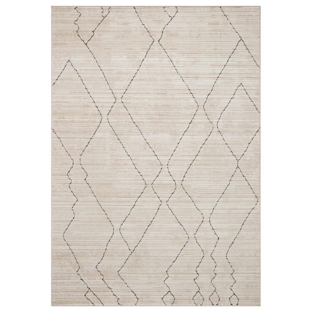 Loloi II Darby 2"7" x 8" Sand and Charcoal Runner, , large
