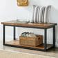 Timberlake Claremont 40" Bench in Black and Brown, , large