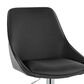 LumiSource Diana Adjustable Barstool with Black Faux Leather Upholstery in Chrome (Set of 2), , large