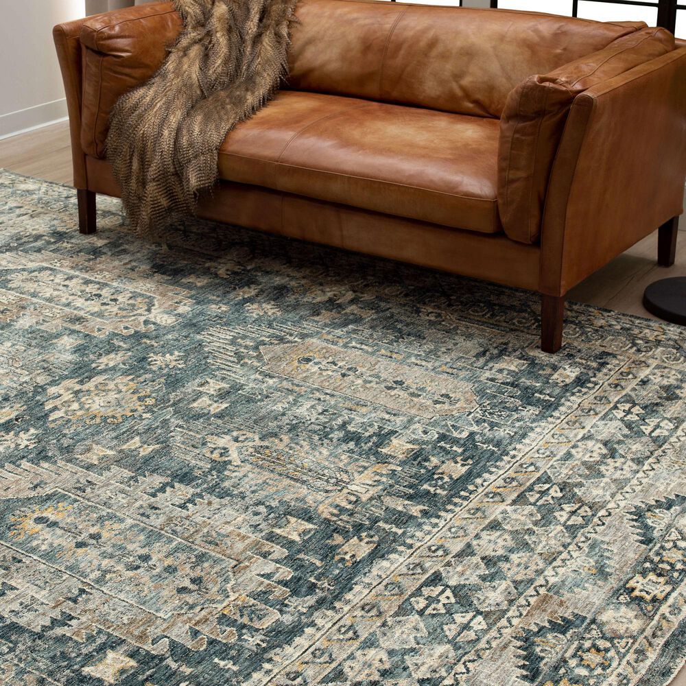 Karastan Marash Karamar 9&#39; x 12&#39;2&quot; Blue Area Rug, , large