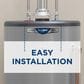 GE Appliances RealMAX Platinum 40-Gallon Short Liquid Propane Atmospheric Water Heater in Gray, , large