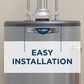 GE Appliances RealMAX Platinum 40-Gallon Short Liquid Propane Atmospheric Water Heater in Gray, , large