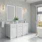 James Martin Bristol 60" Double Bathroom Vanity Cabinet in Bright White, , large