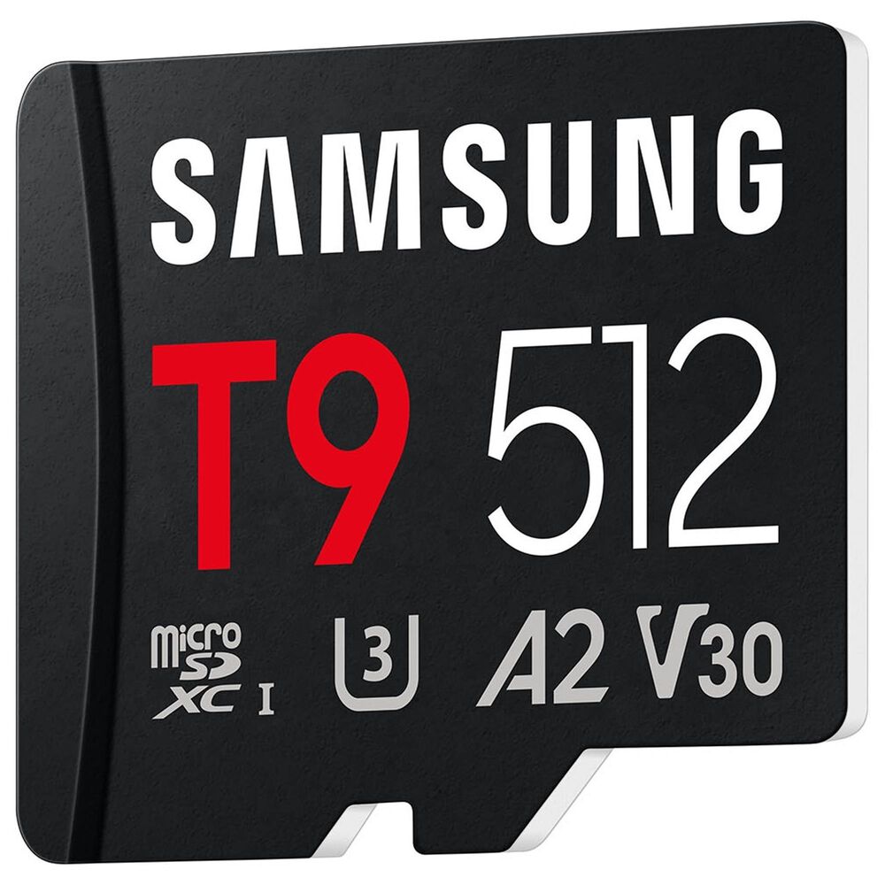 Samsung 512GB T9 UHS-I microSDXC Memory Card in Black, , large
