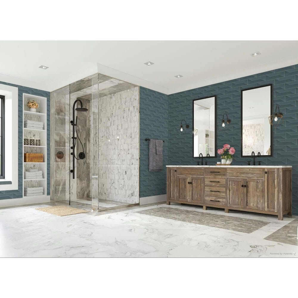 Dal-Tile Mythology Aura Wave Crest 4" x 12" Ceramic Tile, , large