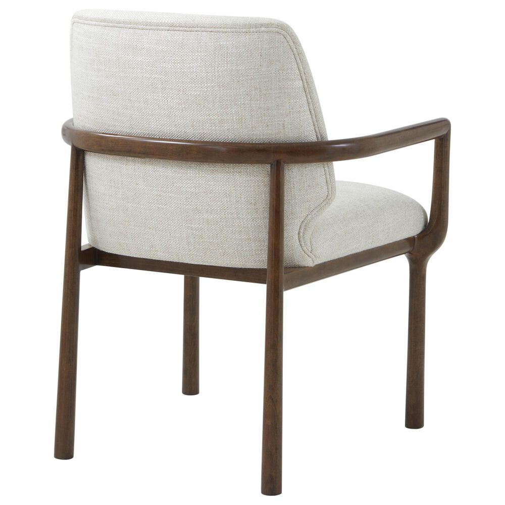 Theodore Alexander Kesden Arm Chair with Halo Upholstered in Pyramid Brown, , large