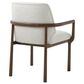 Theodore Alexander Kesden Arm Chair with Halo Upholstered in Pyramid Brown, , large