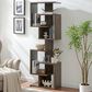 Global Movement Geometric Corner Display in Walnut, , large
