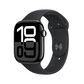 Apple Watch Series 10 GPS 46mm Jet Black Aluminum Case with Black Sport Band - M/L, , large
