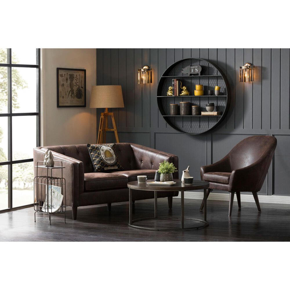 Creative Coop Mariner Floor Lamp in Brown, , large