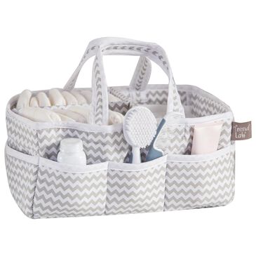 Trend Labs Dove Gray Chevron Storage Caddy, , large