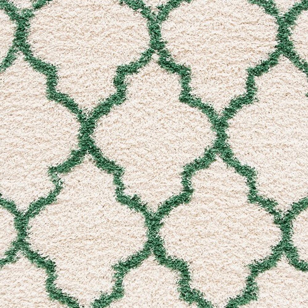 Safavieh Venus Shag 4&#39; x 6&#39; Ivory and Green Area Rug, , large