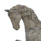 Maple and Jade 18" Vintage Polystone Horse Sculpture in Beige, , large