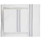 Ann Gish Art Of Home 4-Piece California King Hem Stripe Sheet Set In White Grey, , large