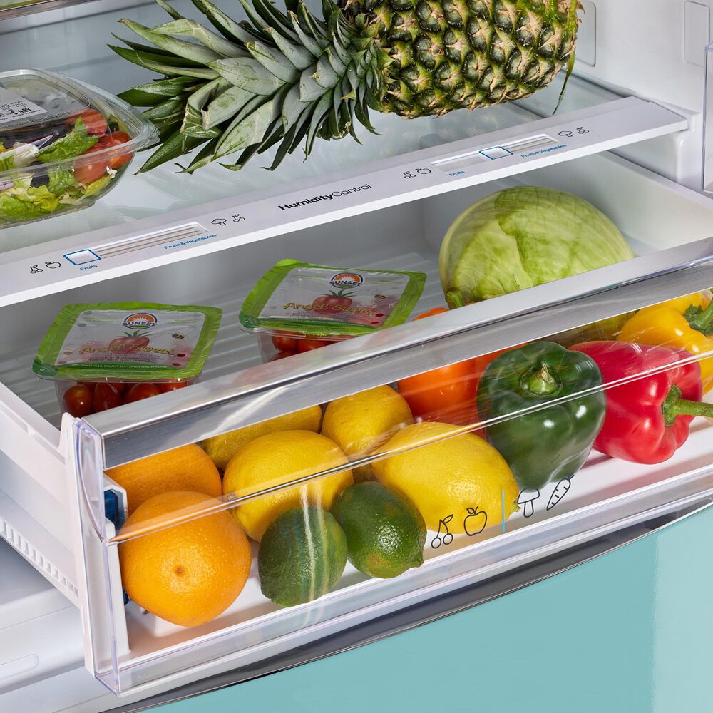 Unique Appliances Classic Retro 17 Cu. Ft Bottom Mount Refrigerator in Ocean Mist Turquoise, , large
