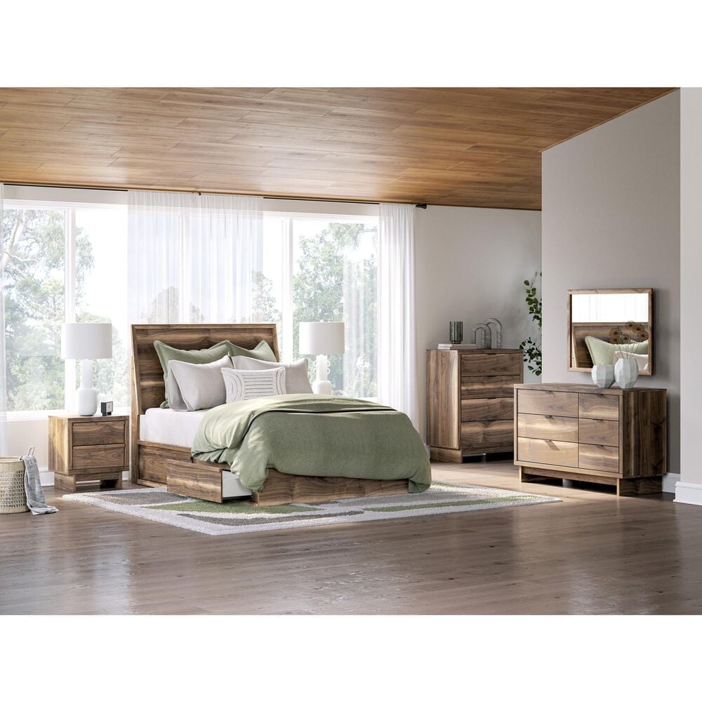 Ashley Chirason 51&quot; 6-Drawer Dresser and Mirror in Brown, , large