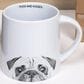 Pavilion Pugs and Kisses 17 Oz Mug in Gray and White, , large