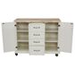 Homestyles Seaside Lodge Kitchen Cart in White, , large