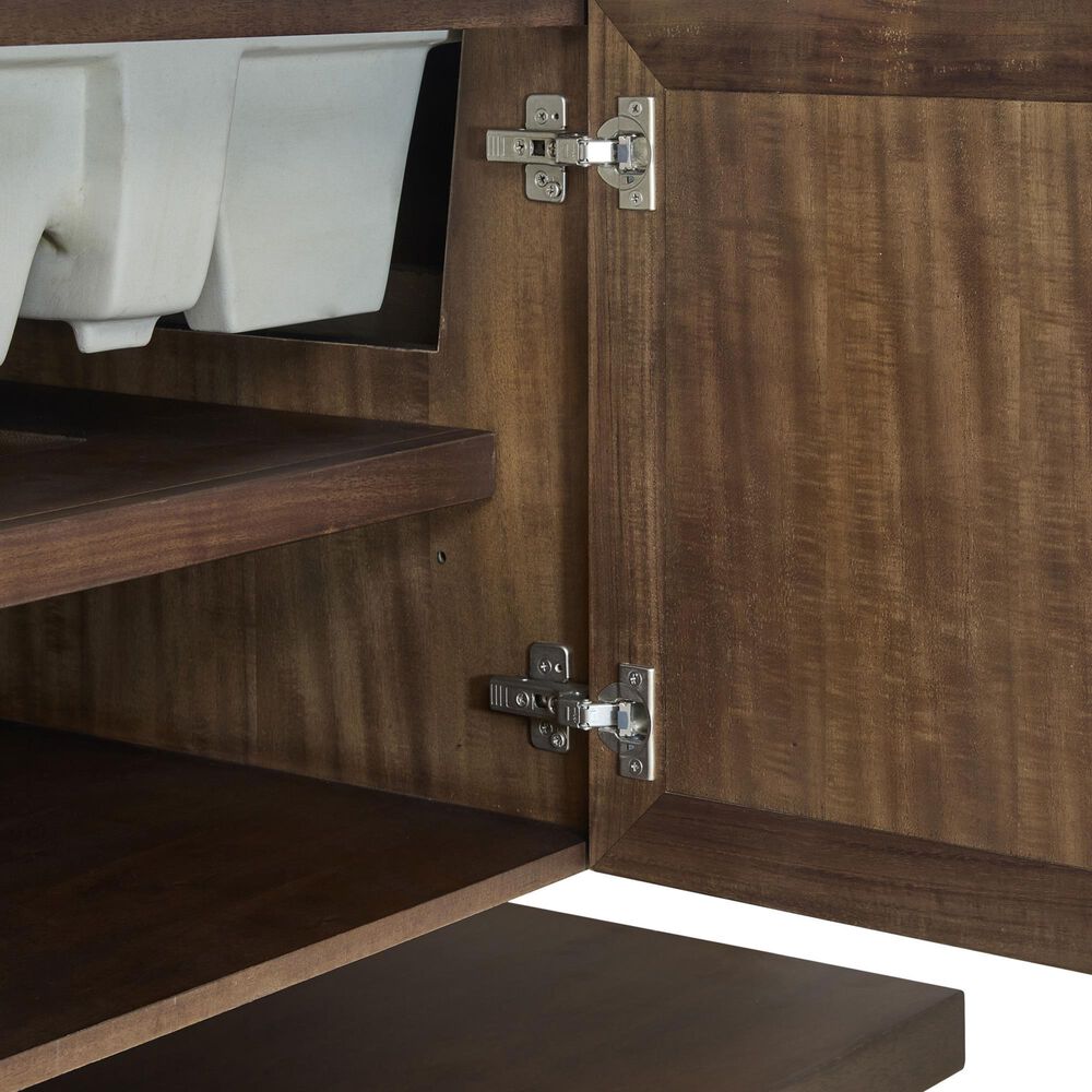 James Martin Vanities Marcello 48" Single Bathroom Vanity in Chestnut with 3 cm Victorian Silver Quartz Top, Rectangular Sink and FreePower Wireless Charger, , large