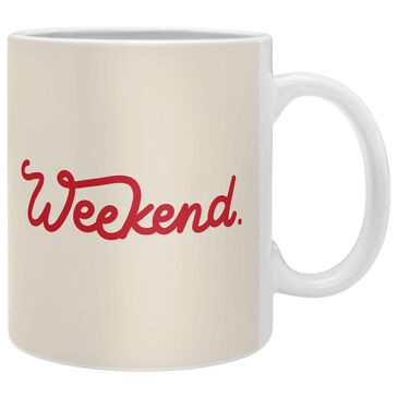Deny Designs Weekend in Red Coffee Mug, , large