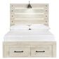 Ashley Cambeck Full Panel Bed with 2 Storage Drawers in Whitewash, , large
