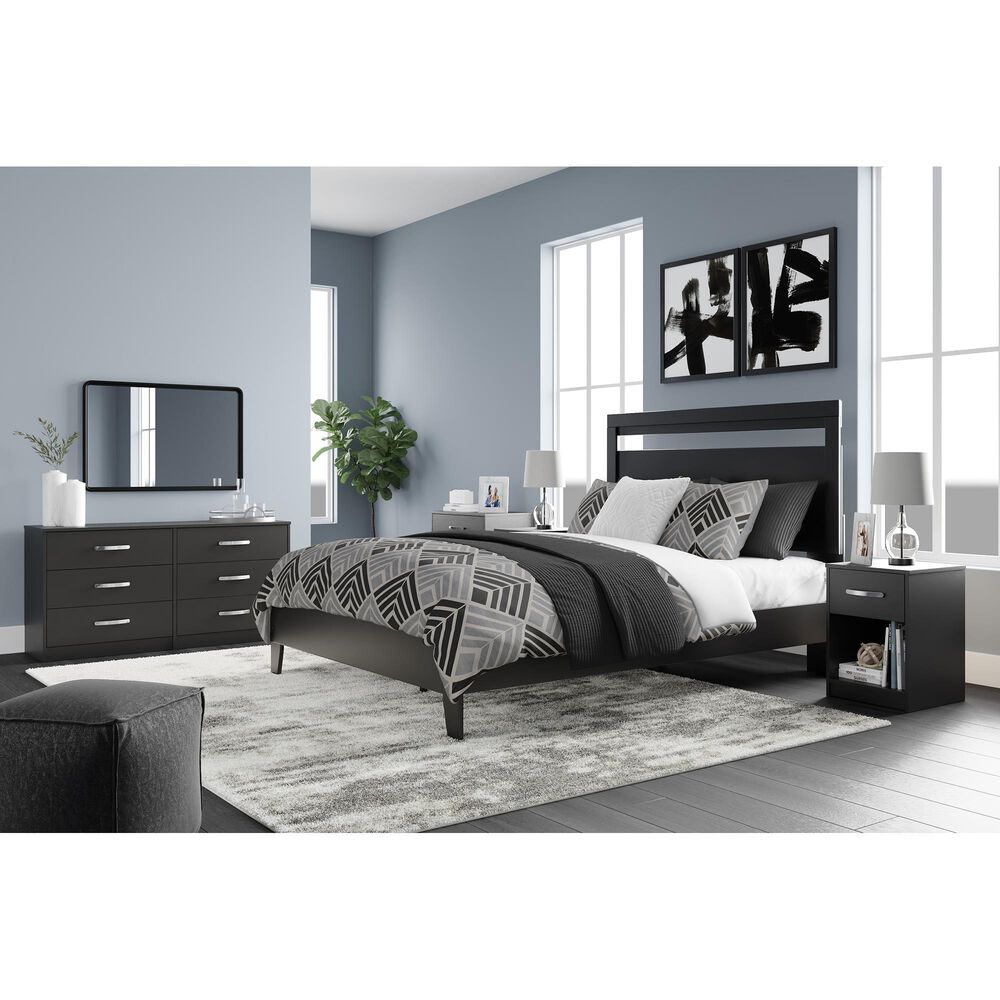 Ashley Finch 6-Drawer Dresser in Black, , large