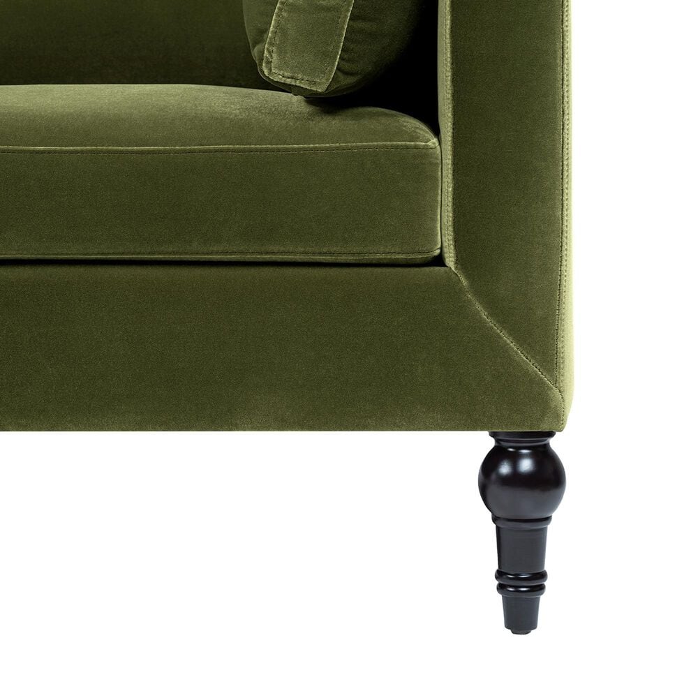 Jennifer Taylor Home Josephine 84.5" Upholstered Modern Sofa in Olive Green Velvet, , large