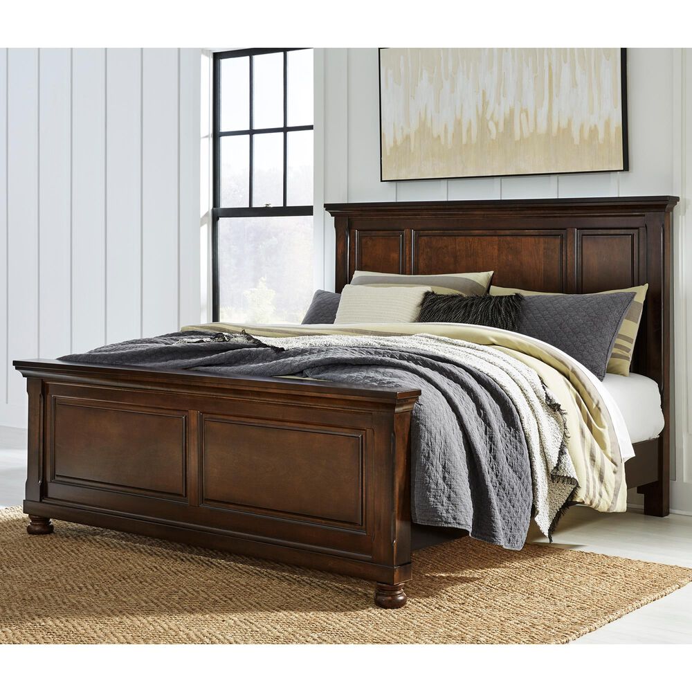 Millenium Porter King Panel Bed in Rustic Brown, , large