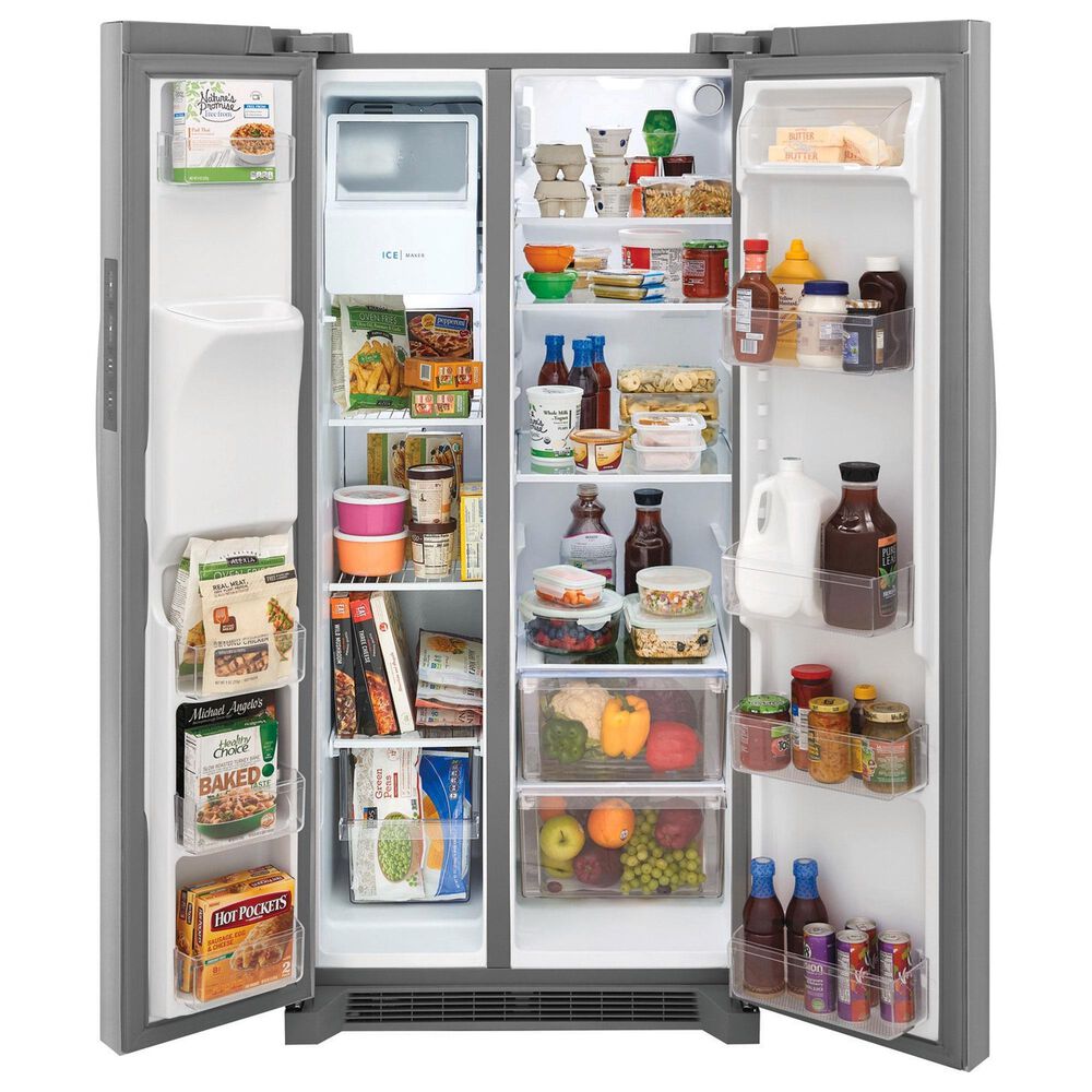 Frigidaire 22.3 Cu. Ft.  33&quot; Standard Depth Side by Side Refrigerator in Stainless Steel, , large