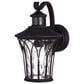 Vaxcel Abigail 1-Light Outdoor Motion Sensor Wall Sconce in Textured Black, , large
