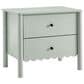 Modway Emmeline Scalloped 2 Drawer Nightstand in Sage, , large